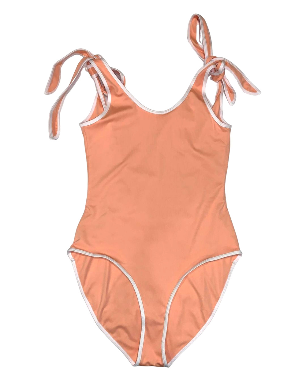 Sonderhaus Womens High Dive One Piece Swimsuit Size S NEW Sorbet Retro Bows Ties